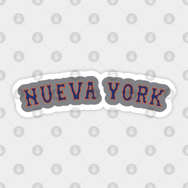 Los Met de Nueva York Sticker by bintburydesigns